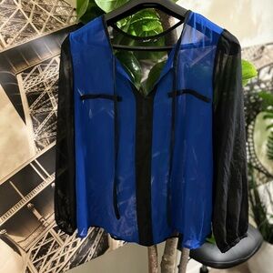 Black & blue ANA blouse.